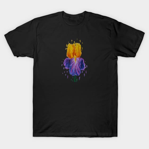 Fiery Iris T-Shirt by ungildedlily